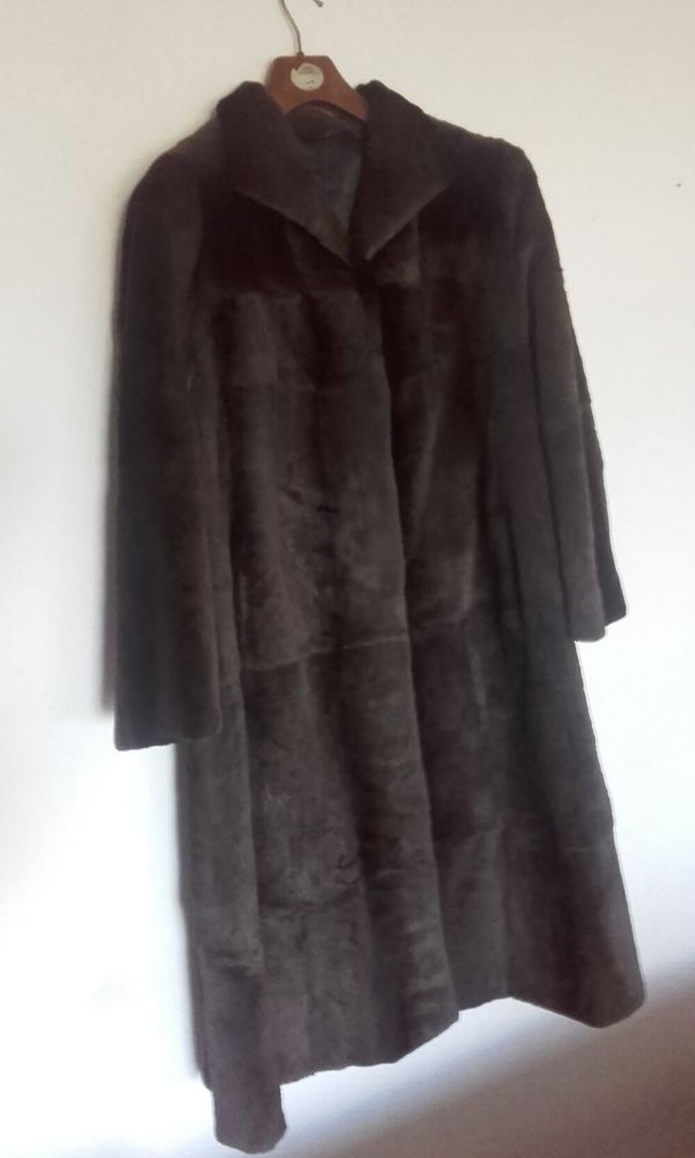 Manteau de fourrure . Vêtements