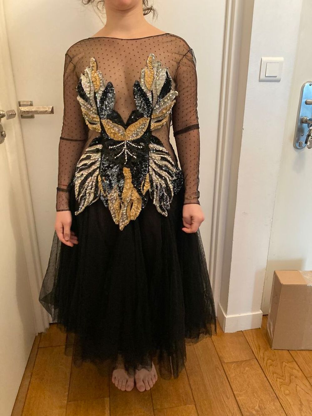 Robe du soir sequin papillon Vêtements
