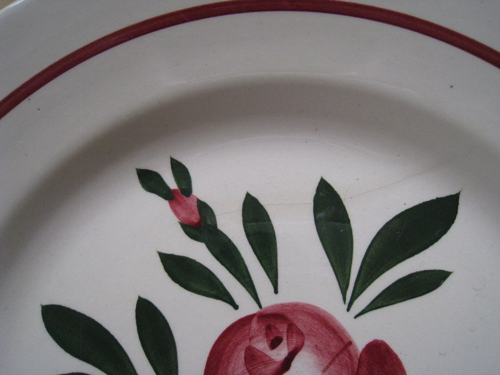 Lot assiettes Chatenois Sarreguemines 1955 Décoration