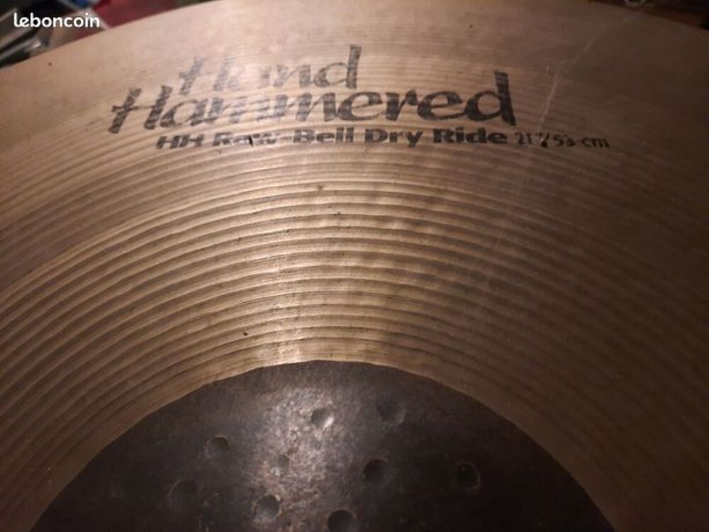cymbale ride Sabian Hand Hammered HH raw Bell dry ride Instruments de musique