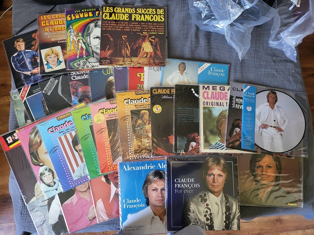 Claude fran&ccedil;ois Collection vinyles CD et vinyles