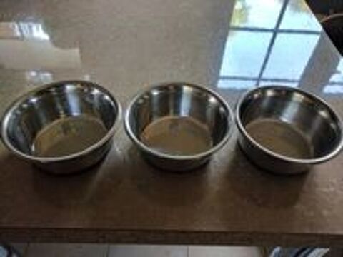   3 Gamelles HUNTER en inox pour chien ou chat 