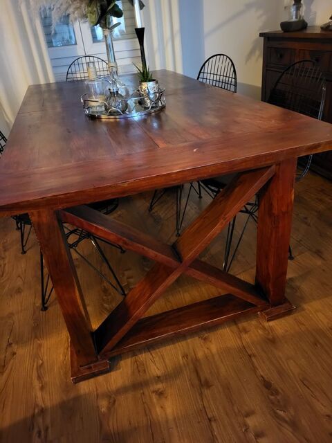 Table salle  manger en bois exotique acajou 100 Thionville (57)