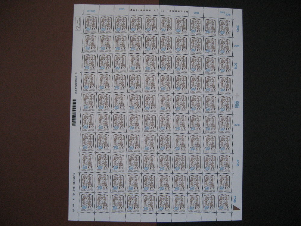  " Marianne et la jeunesse " 0.10 euro surcharg&eacute;e 2013-2018 