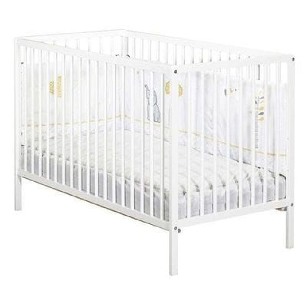Lit b&eacute;b&eacute; blanc Mobilier enfants
