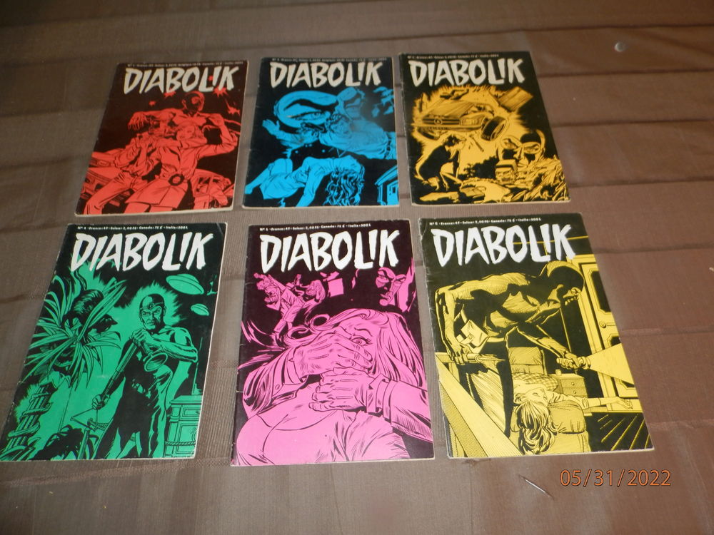 6 bd diabolik grand format Livres et BD