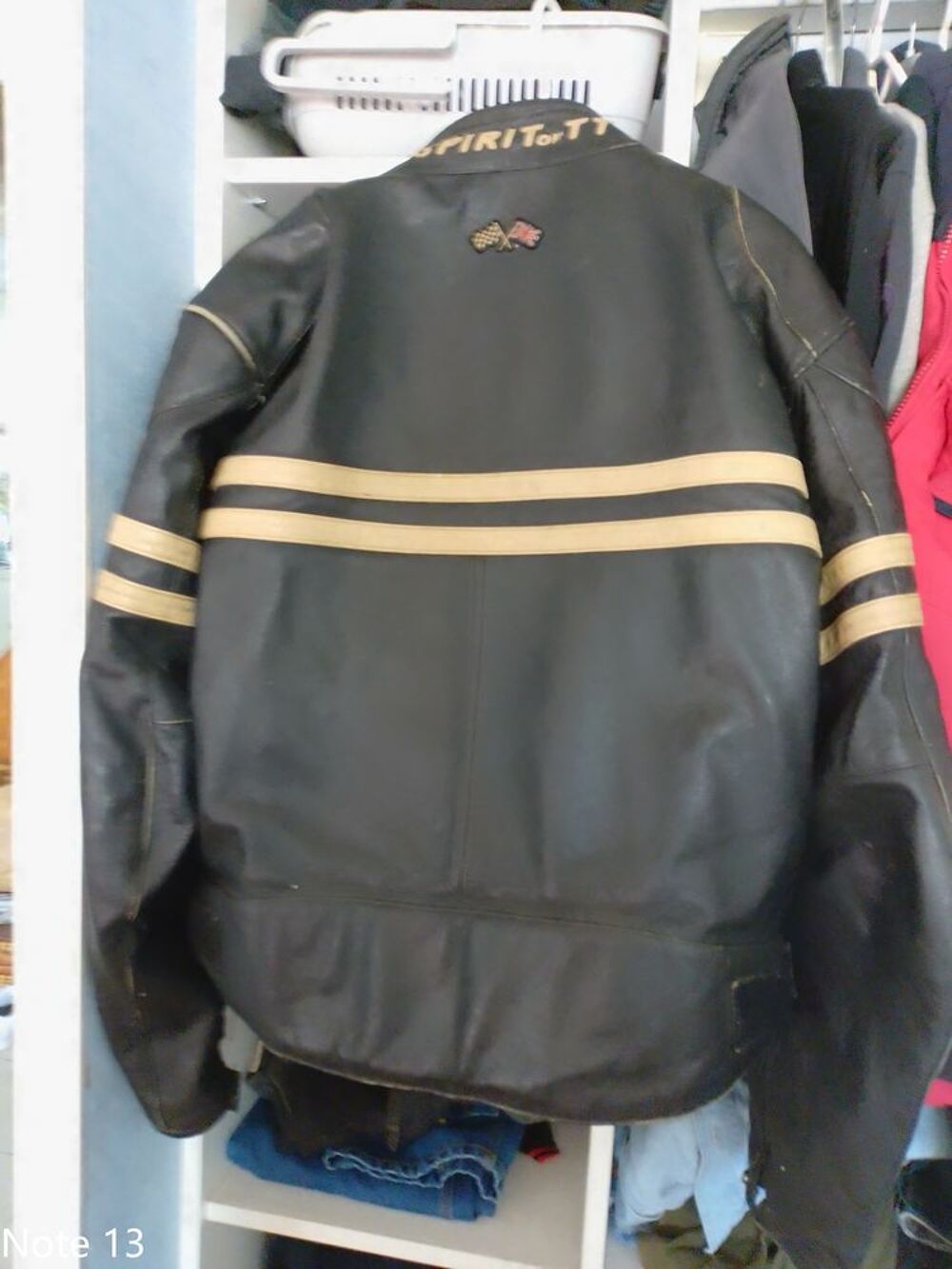 veste moto cuir T B E Vêtements