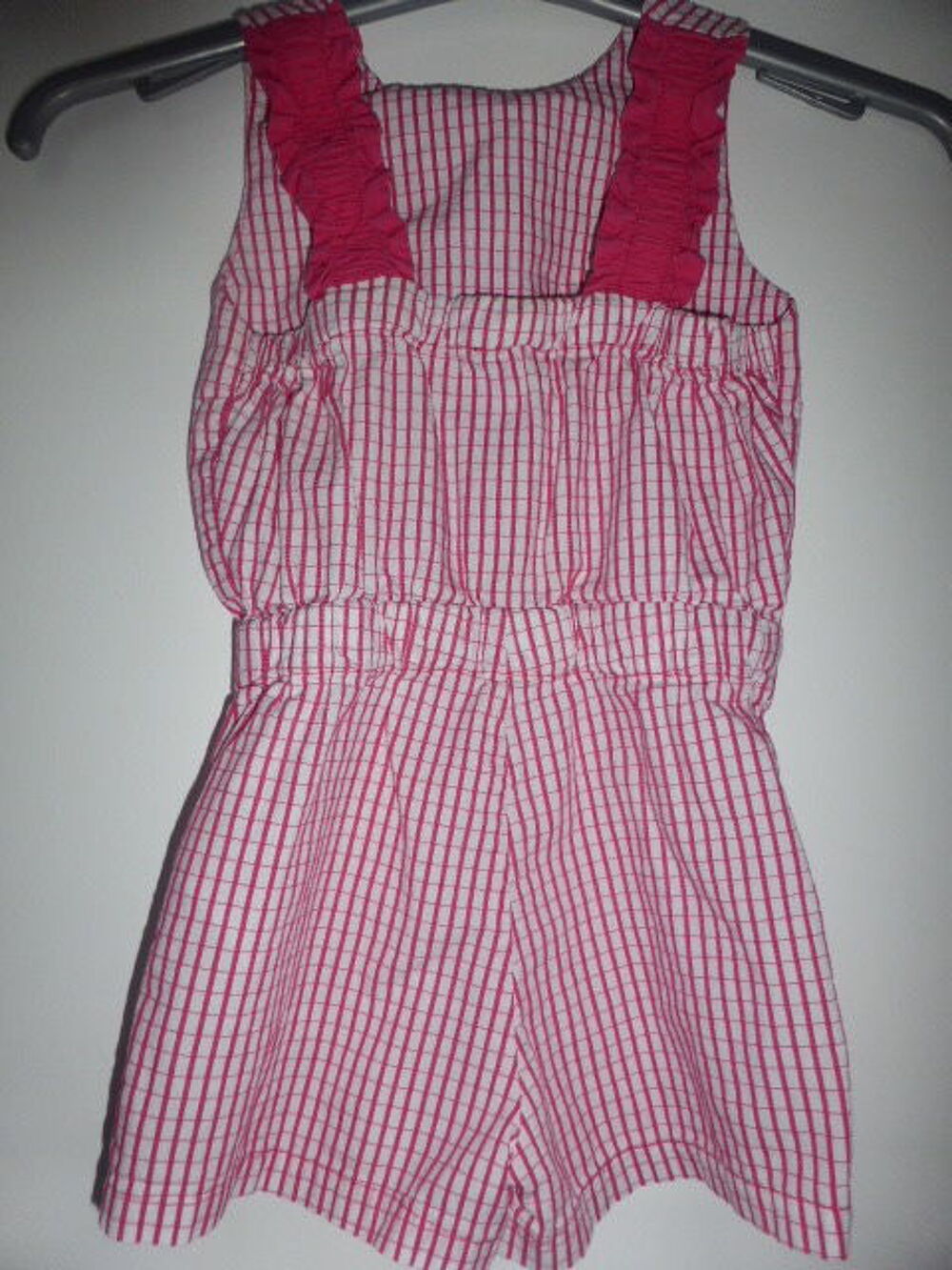 Sergent Major Combishort &eacute;t&eacute; rose et blanc 4 ans Vêtements enfants