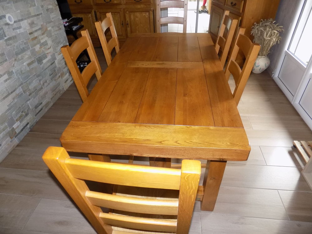 meubles de salle &agrave; manger en ch&ecirc;ne massif clair avrc m Meubles