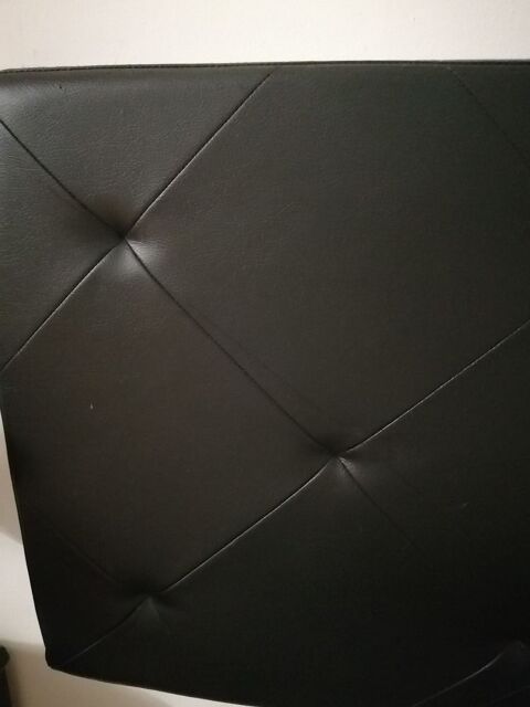 Tour de lit simili cuir noir 50 Noyon (60)