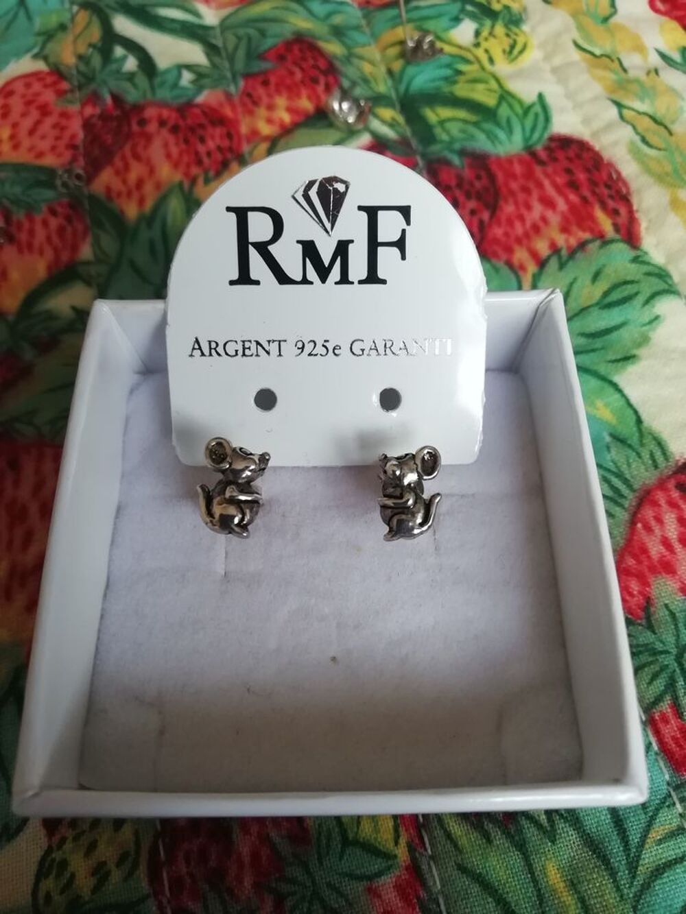 Boucles d'oreilles Argent 925 SOURIS neuves Vêtements enfants