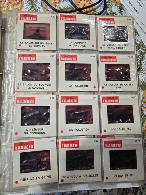 fascicule n�80 avec les 12 diapos de 1971, �dit� par paris Match rarisisme 7 Aspres-sur-Bu�ch (05)