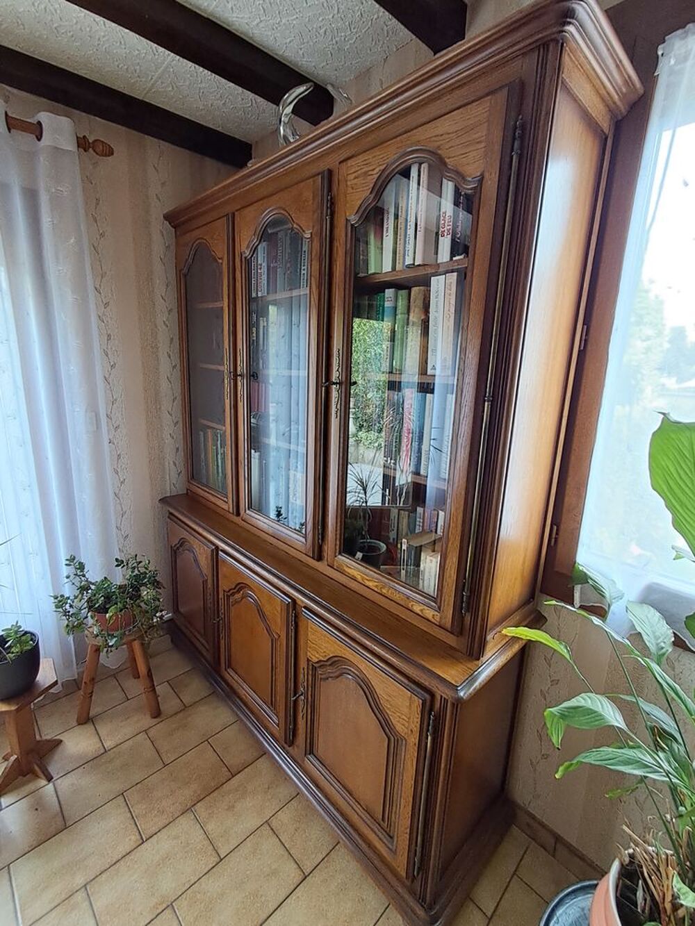 Meuble biblioth&egrave;que en ch&ecirc;ne massif Meubles