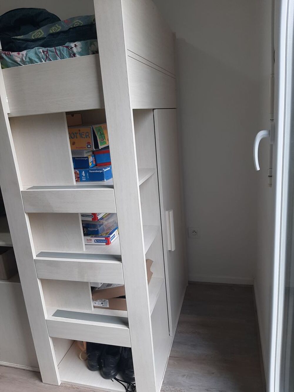 Lit mezzanine combin&eacute; 90x200cm Meubles