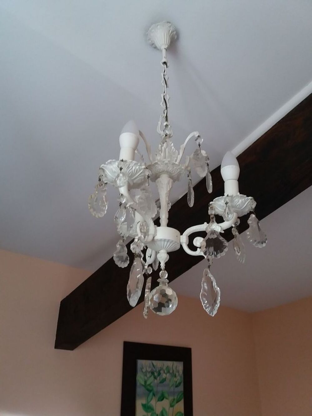 Magnifique lustre &agrave; pampilles Décoration