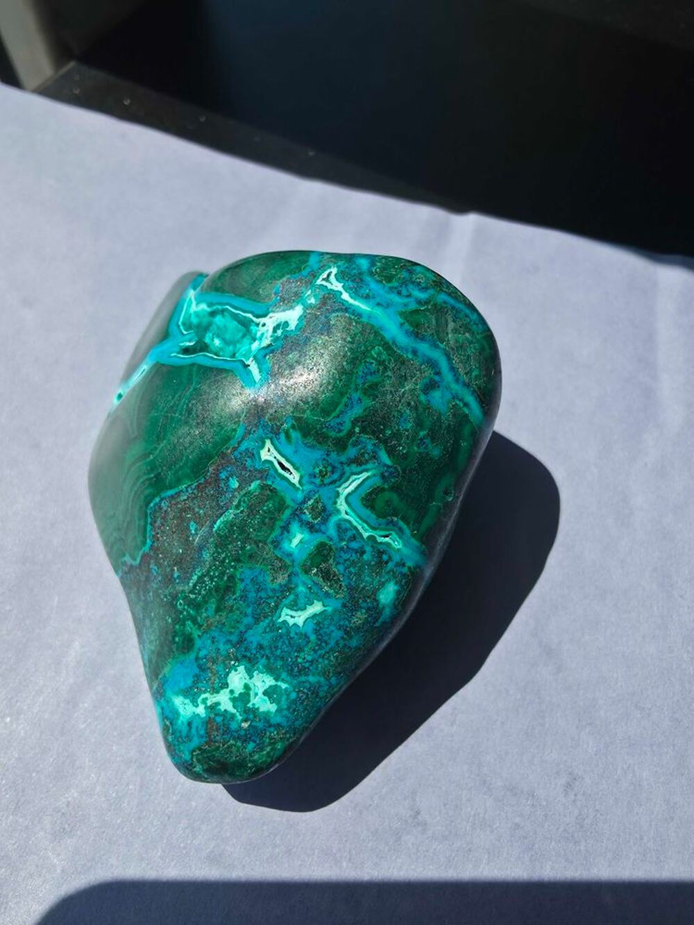 Superbe Chrysocolle Polie du Katanga(RDC)-84g 