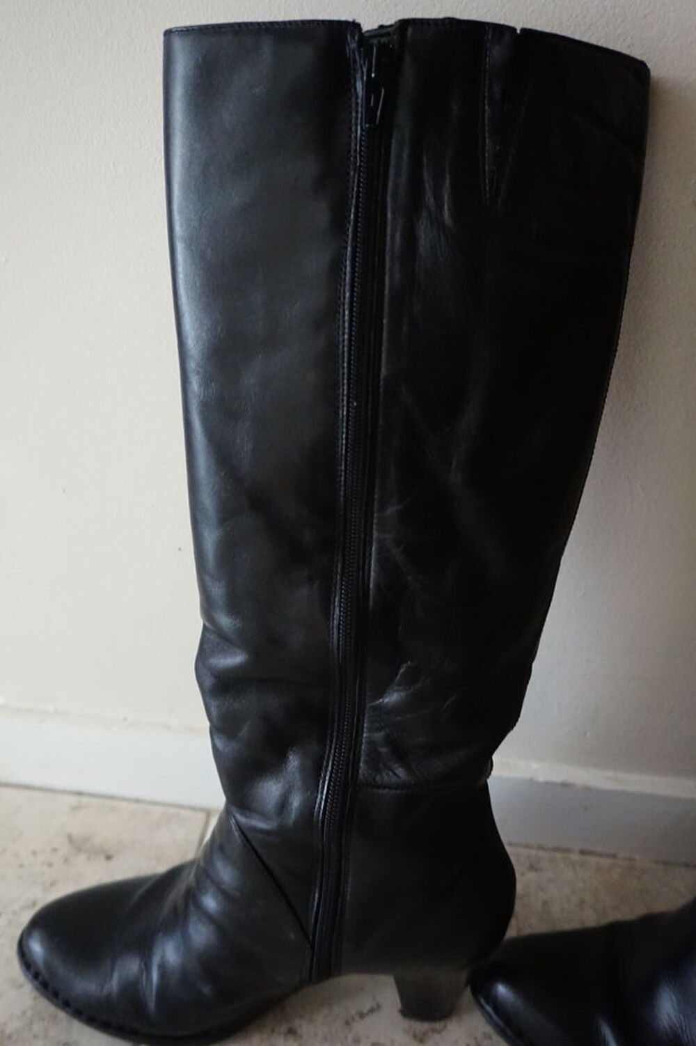 botte noire Chaussures