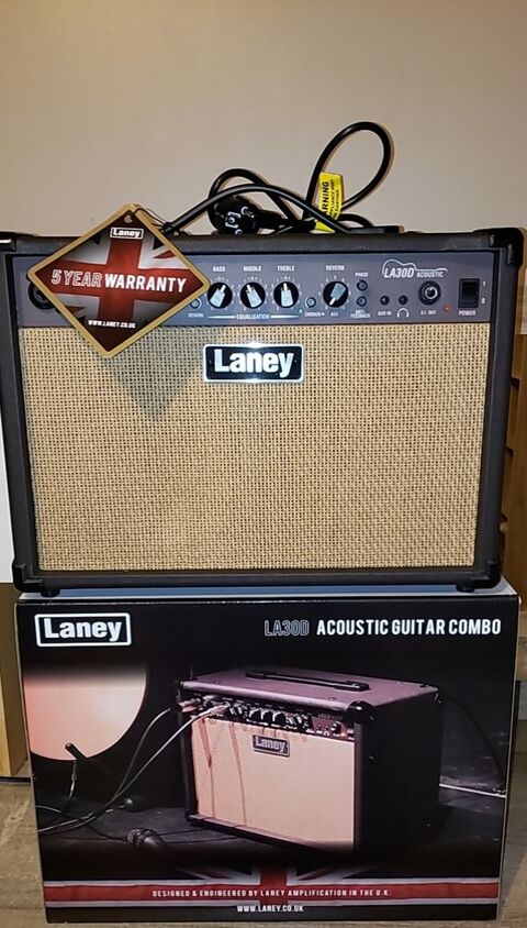 Acheter LANEY LA30D AMPLI GUITARE ACOUSTIQUE 30W