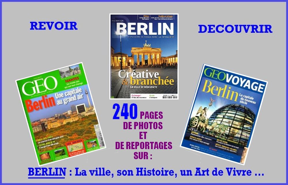 BERLIN - g&eacute;o - ALLEMAGNE / prixportcompris Livres et BD