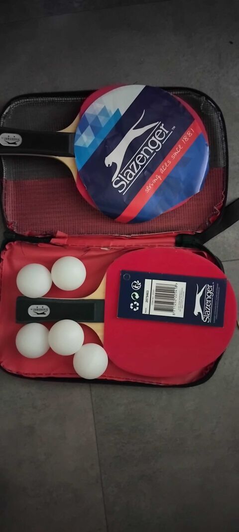 ensemble tennis de table Slazenger neuf+1 filet retractable 12 B�gles (33)