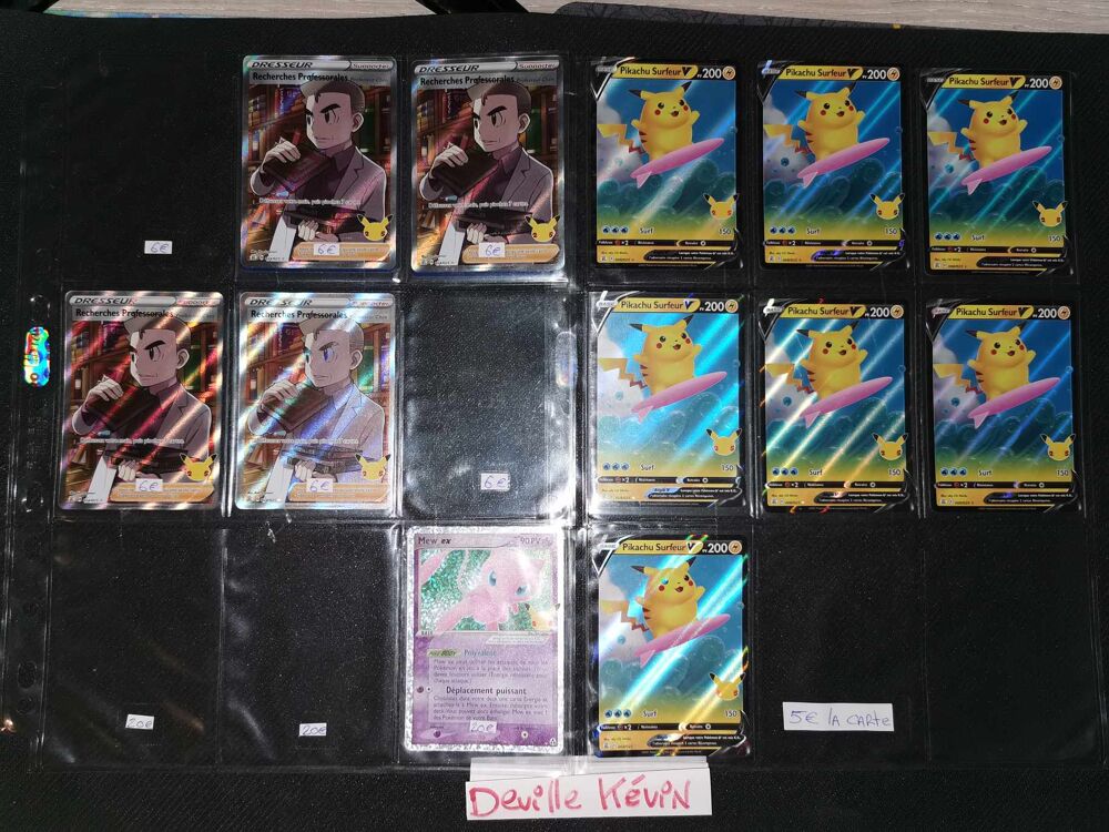 1.Cartes Pok&eacute;mon Ultra Rare Gx, Ex, V, Raimbow, Secret, Gold Jeux / jouets