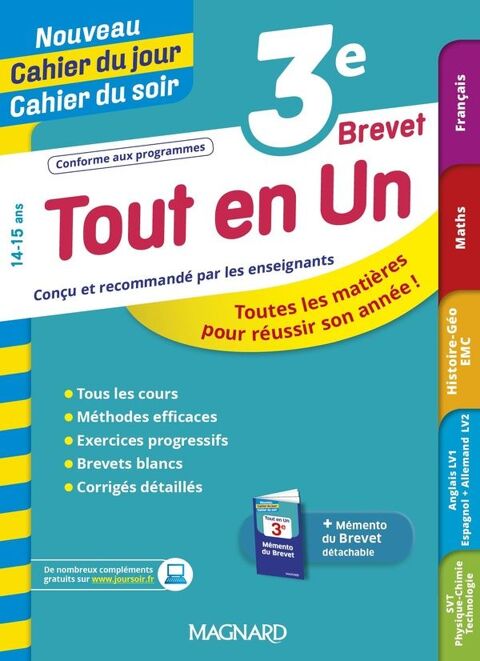 Nouveau cahier du jour / cahier du soir : tout en un Suresnes (92)
