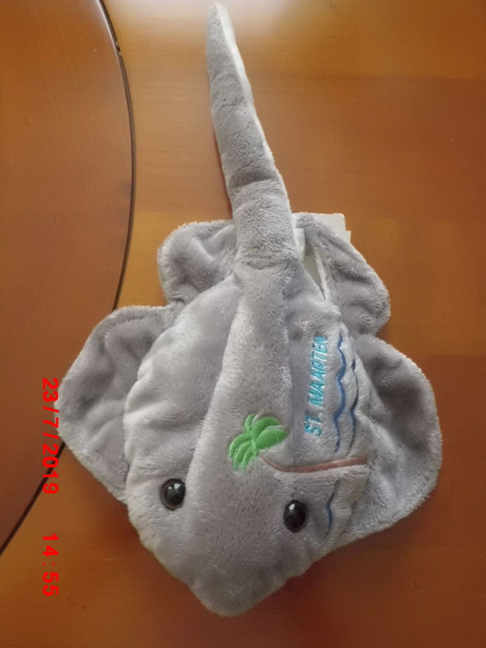 PELUCHE RAIE GRISE WISHPETS Jeux / jouets