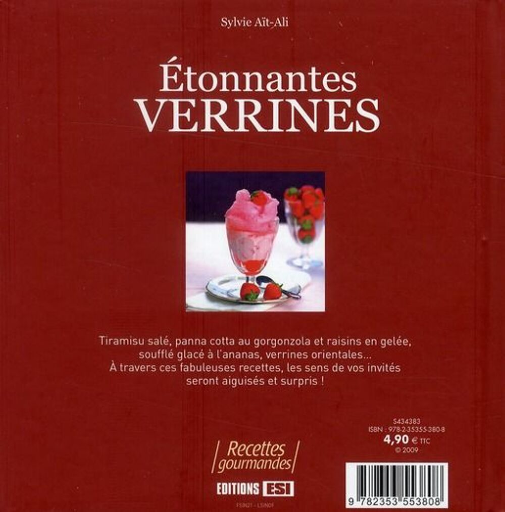 &eacute;tonnantes verrines Livres et BD