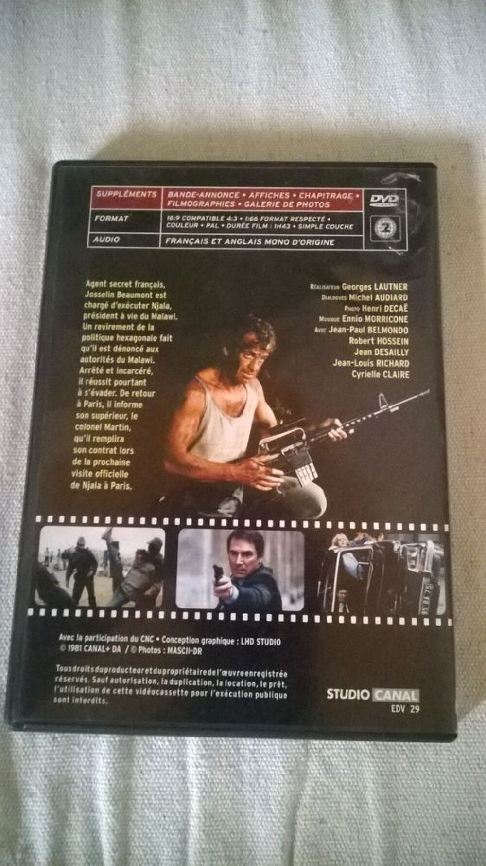 DVD BELMONDO
LE PROFESSIONNEL
1981 DVD et blu-ray