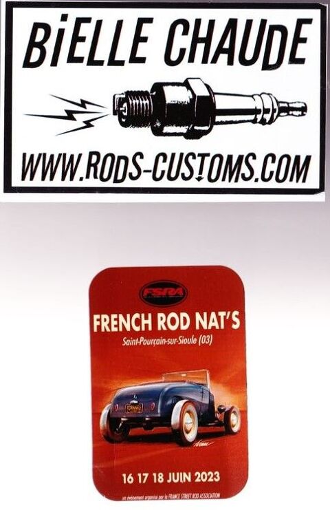  ZZ TOP  : autocollant + magnets  ROUTE 66 , rods, Solido 6 Ervy-le-Chtel (10)