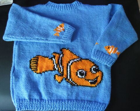 PULL ENFANT - TAILLE 6 ANS - FAIT MAINS - 100 % ACRYLIQUE 20 Niort (79)