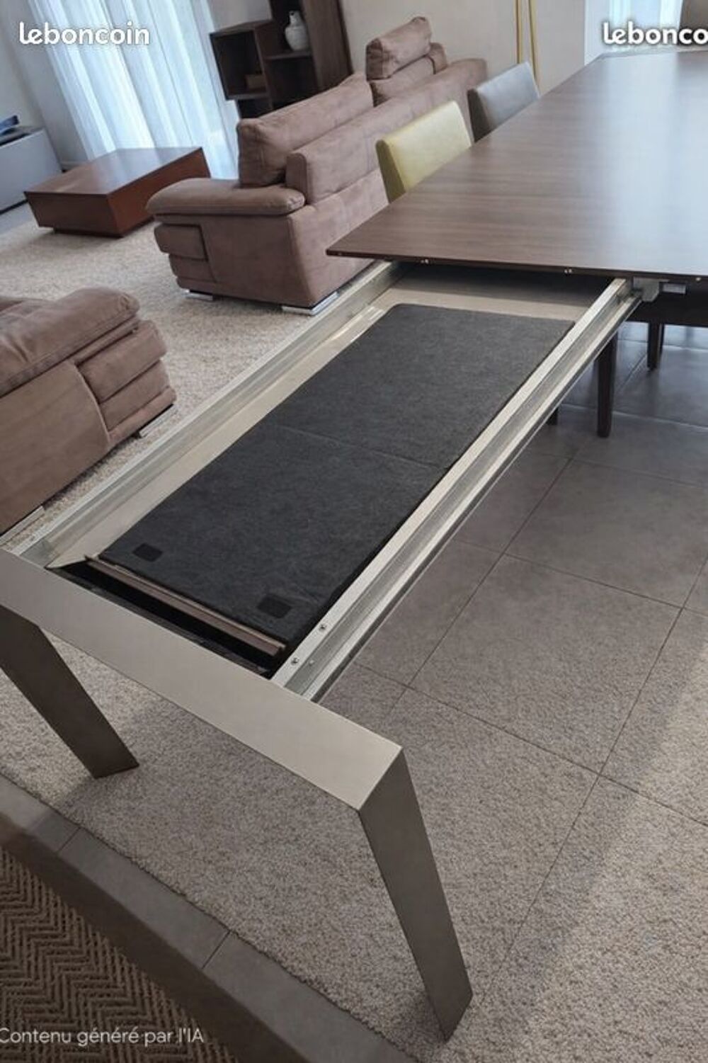 Lot GAUTIER ? Table de 6 &agrave; 10 personnes + 6 chaises + meuble Meubles