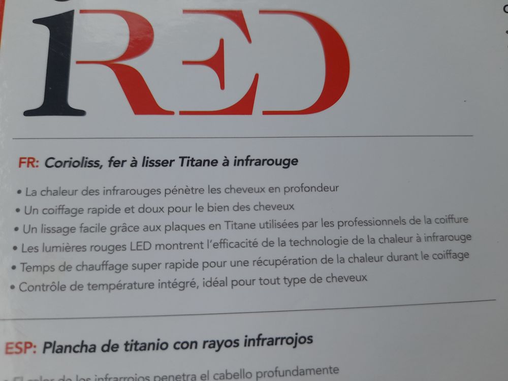 Lisseur Corioliss Electroménager