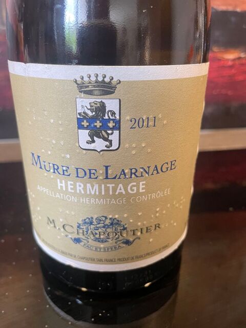 1 Bt HERMITAGE Mure De Larnage Chapoutier Blanc 2011 38 Vigneux-sur-Seine (91)