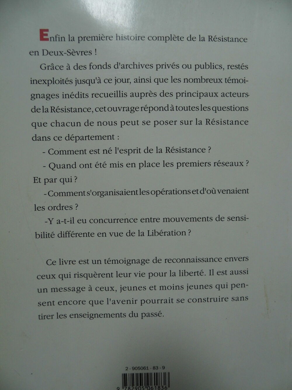 La R&eacute;sistance en Deux-S&egrave;vres Livres et BD