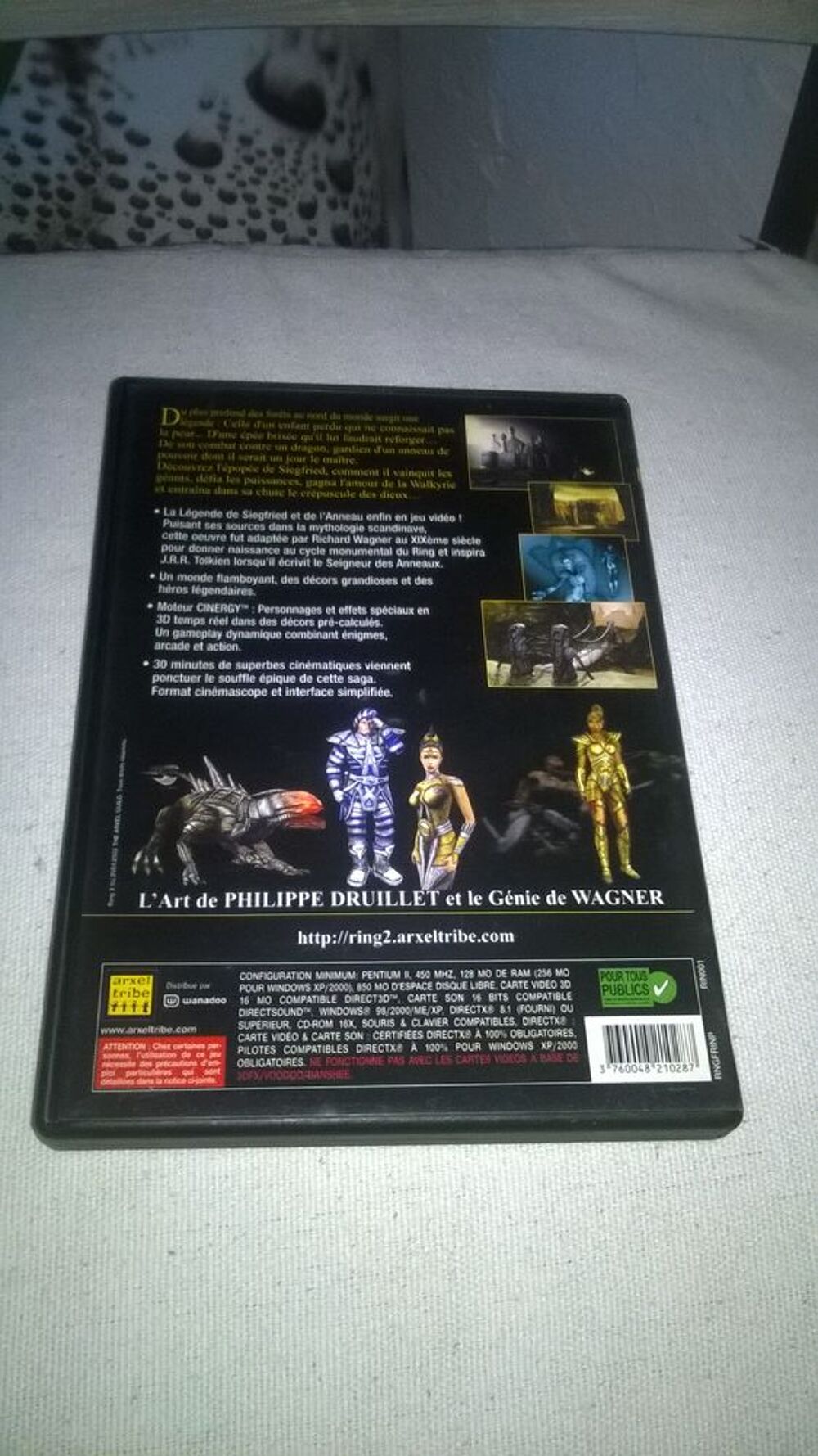 Jeux PC Ring II 
2002
Excellent etat
Ring II est un jeu d Consoles et jeux vid�os