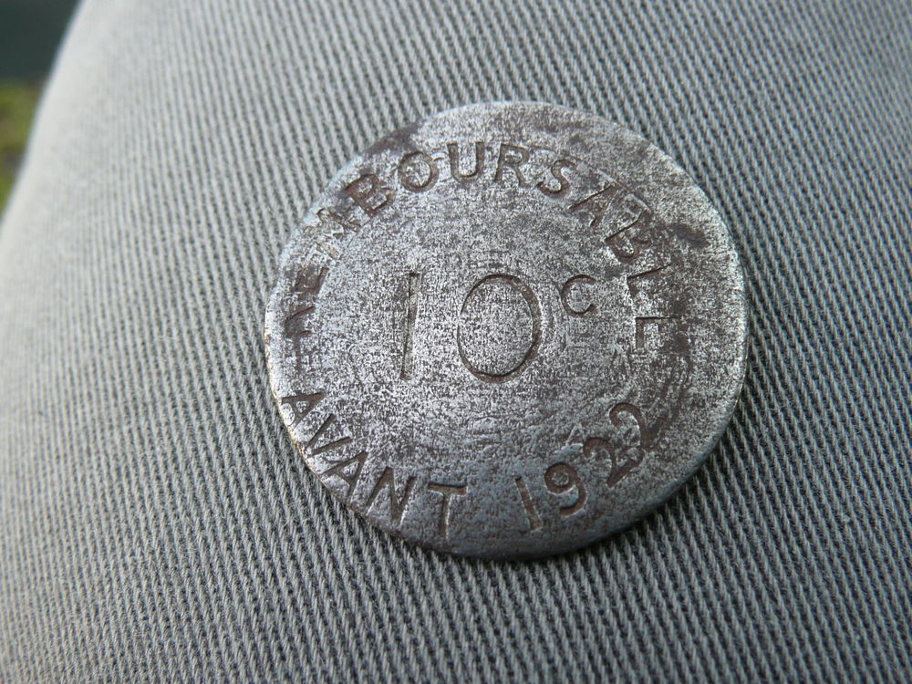 jeton de n&eacute;cessite 10 centimes 1917 Bayonne 