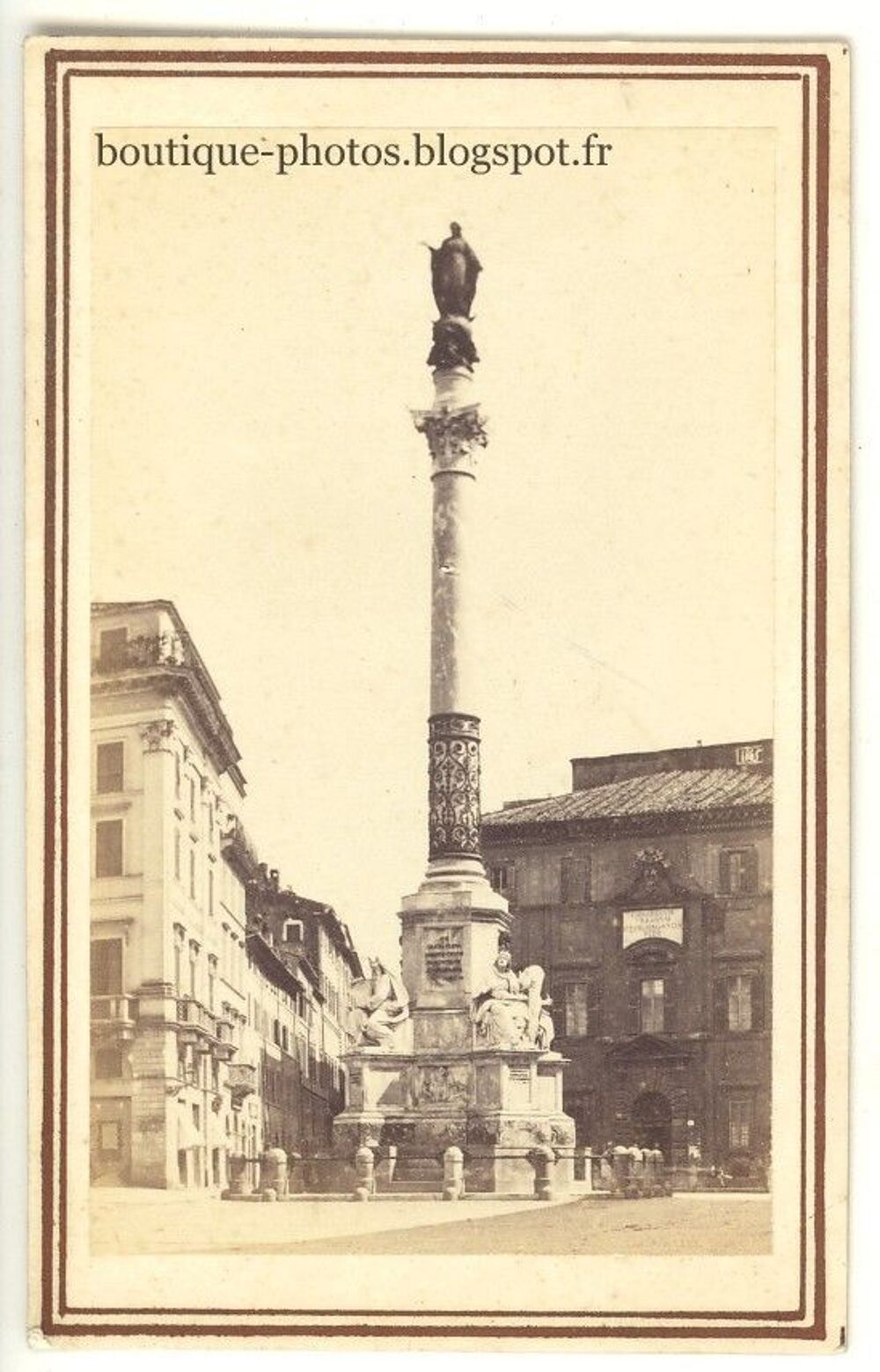 CDV Photo Paris Colonne Vend&ocirc;me Photographie Anonyme ca1865 