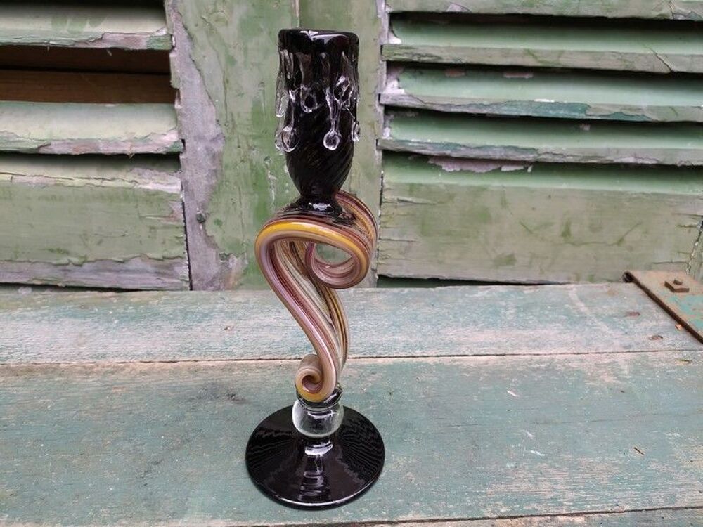Ancien Bougeoir Verre de Murano Italie ca1950
Décoration