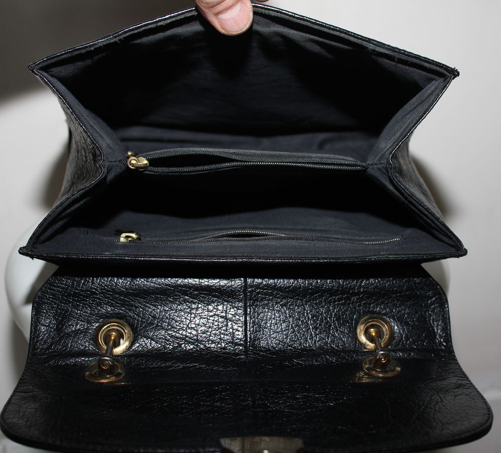 Sac cartable cuir noir MAC DOUGLAS Maroquinerie