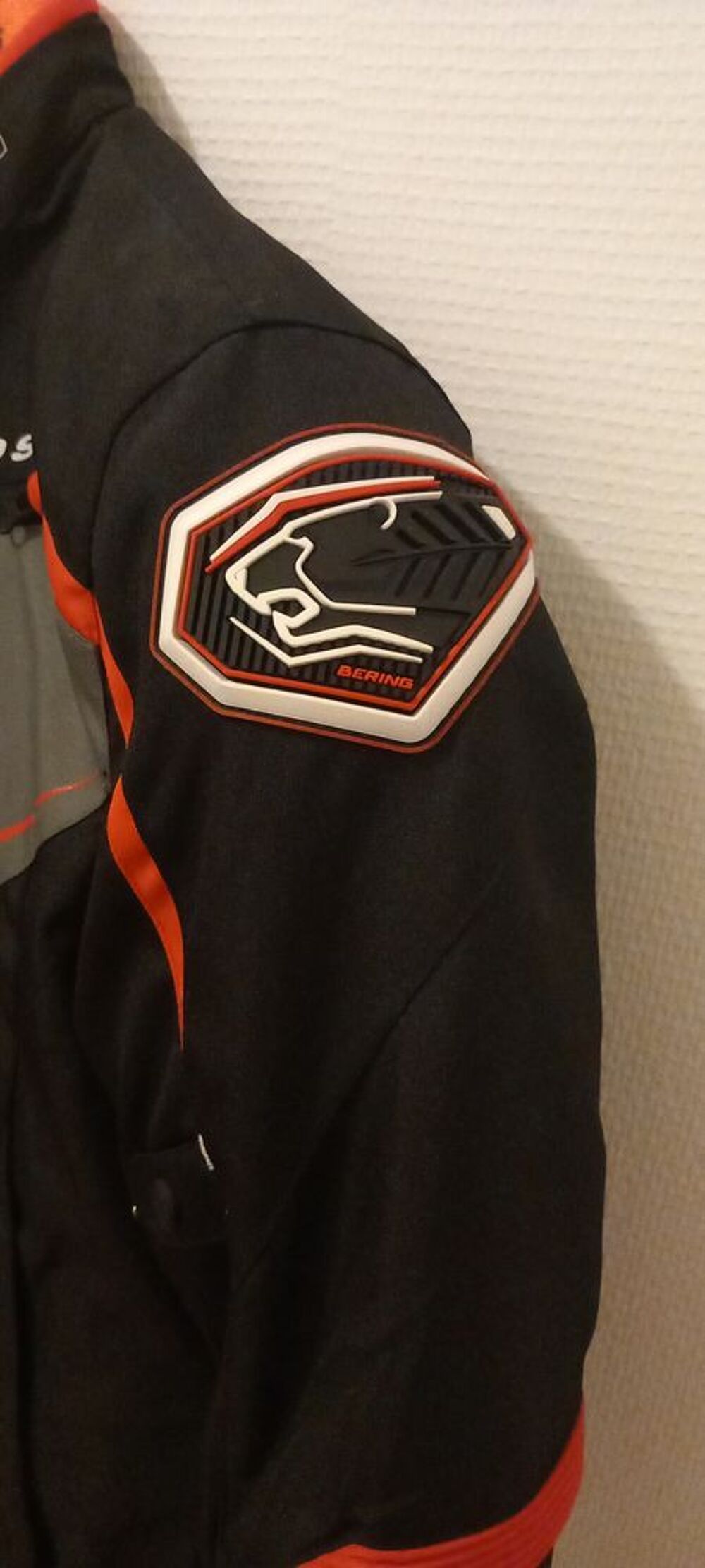blouson BERING SPRINT-R - NOIR / ROUGE Vêtements