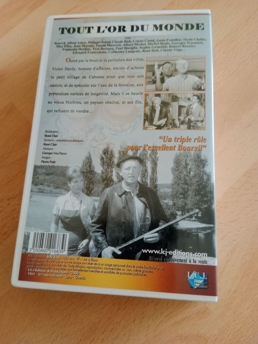 Cassette VHS TOUT L'OR DU MONDE - Bourvil DVD et blu-ray
