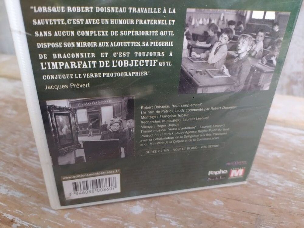 Cassette VHS Robert Doisneau Tout Simplement Photographie 