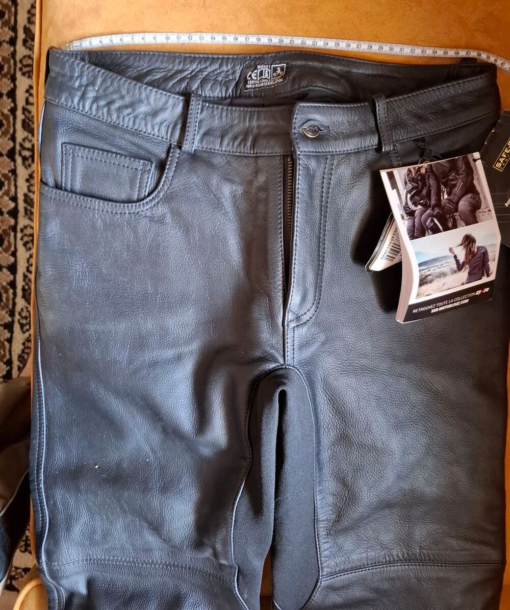 40 pantalon cuir moto DXR lady Buschneel &eacute;tiquet&eacute; neuf Sports