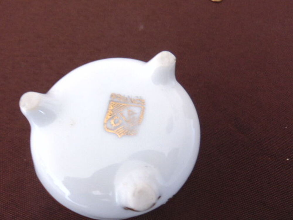 Coffret de salerons CLA France ? Porcelaine blanche &amp; dorure Cuisine