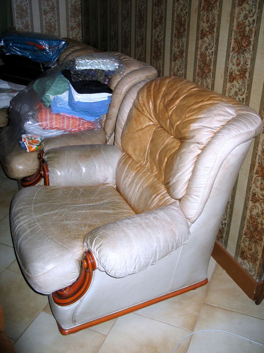 Fauteuil de luxe en cuir Meubles