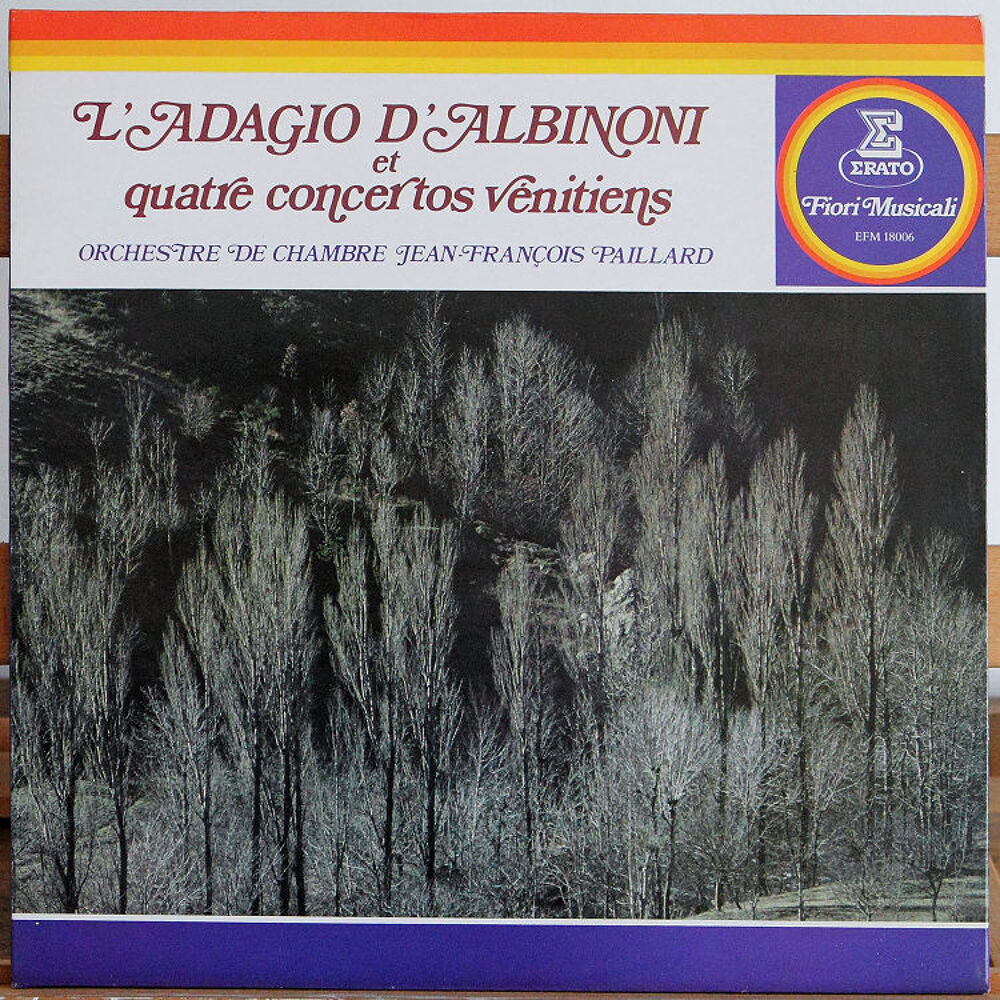 33T, 30cm - Jean-Francois Paillard - Albinoni, Adagio
CD et vinyles