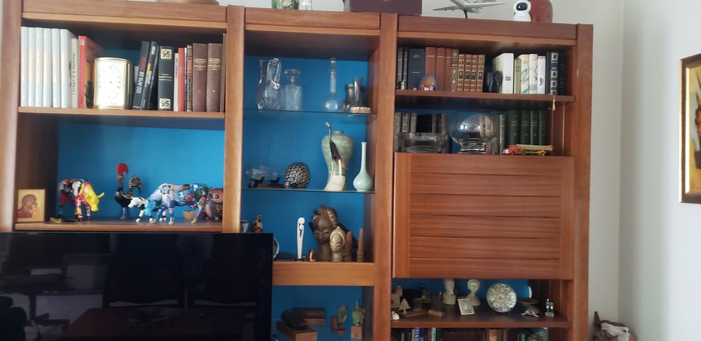 Biblioth&egrave;que bois exotique Meubles