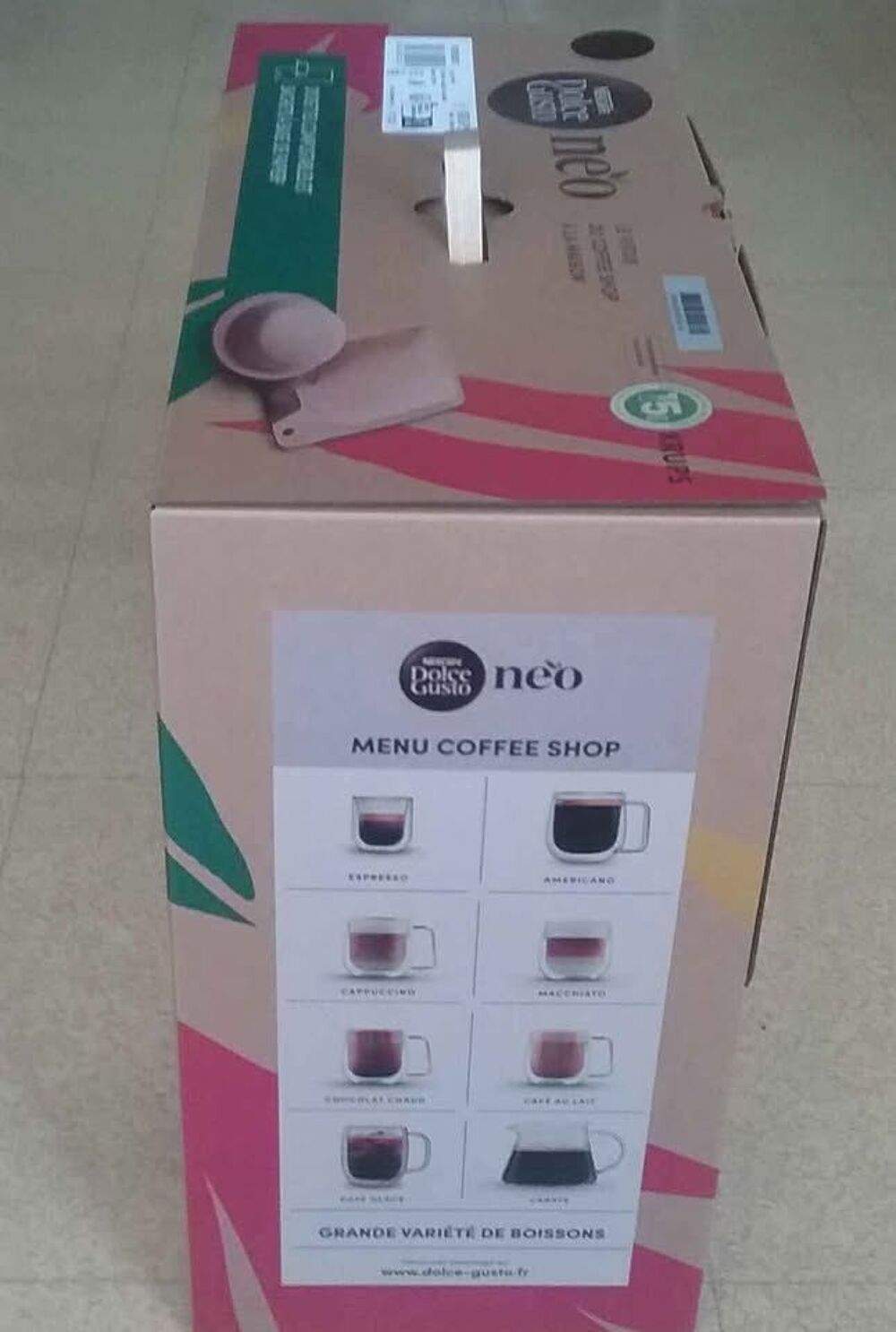 Cafeti&egrave;re &agrave; Dosettes Nescafe Dolce Gusto Neo Latte Blanche Electroménager
