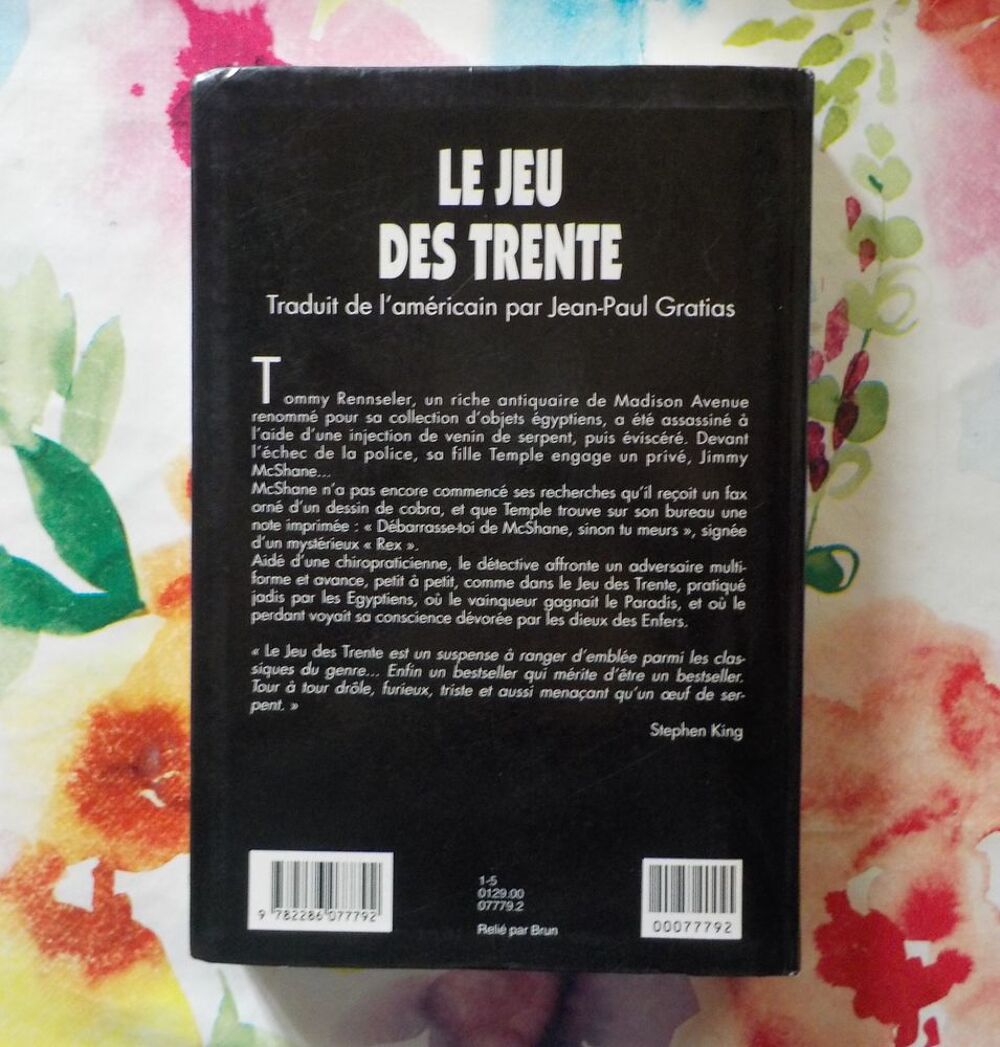 LE JEU DES TRENTE de William KOTZWINKLE Ed. Le Grand Livre d Livres et BD